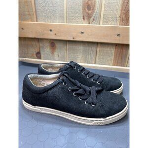 UGG Australia Black Suede Lace-Up Sneakers Size 9 Womens